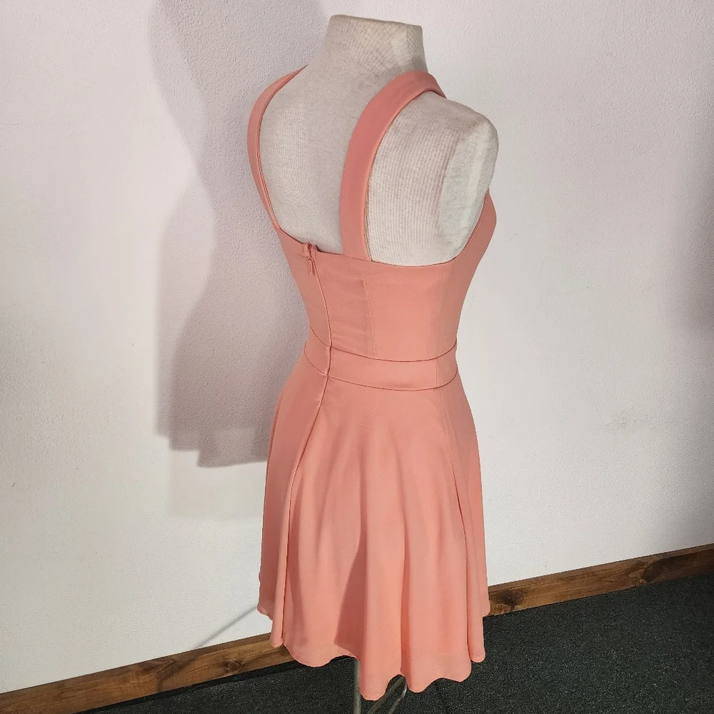Charlotte Russe Dress Strapless Peach Size S - Picture 6 of 12